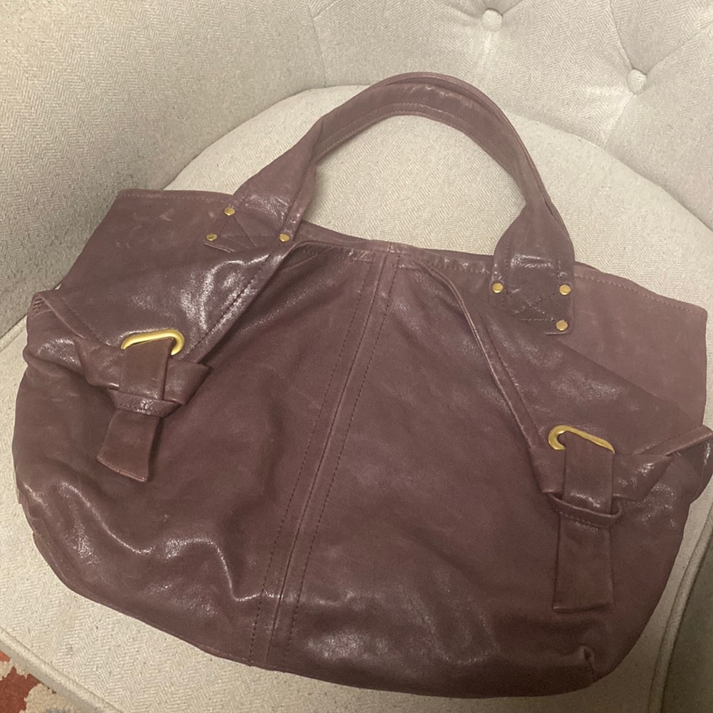 Kooba bag in the softest, most subtle leather you’ll love. Yes, it is purple 💜